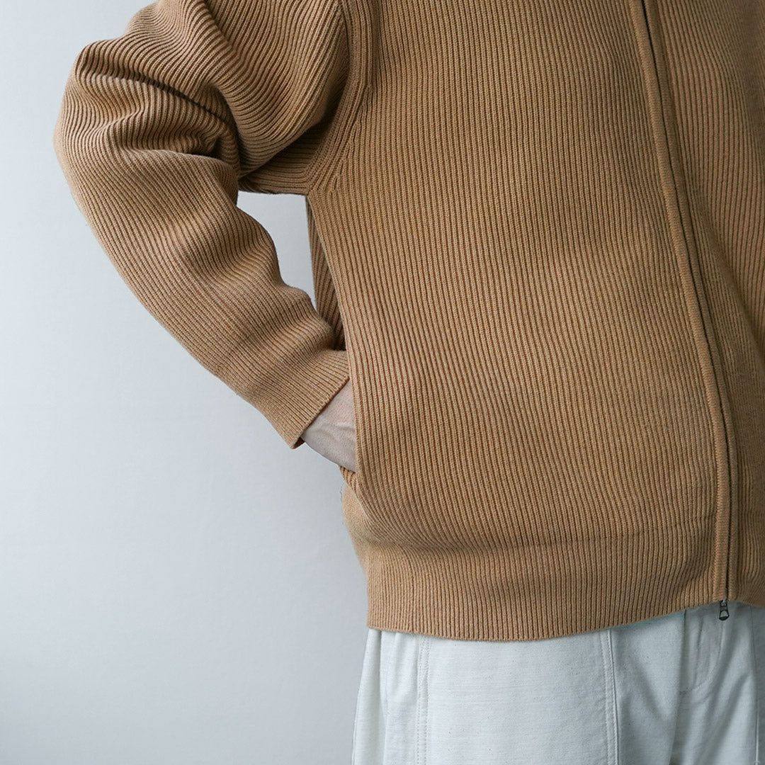 UNDYED / Organic Cotton Ribbed Driver's Knit
