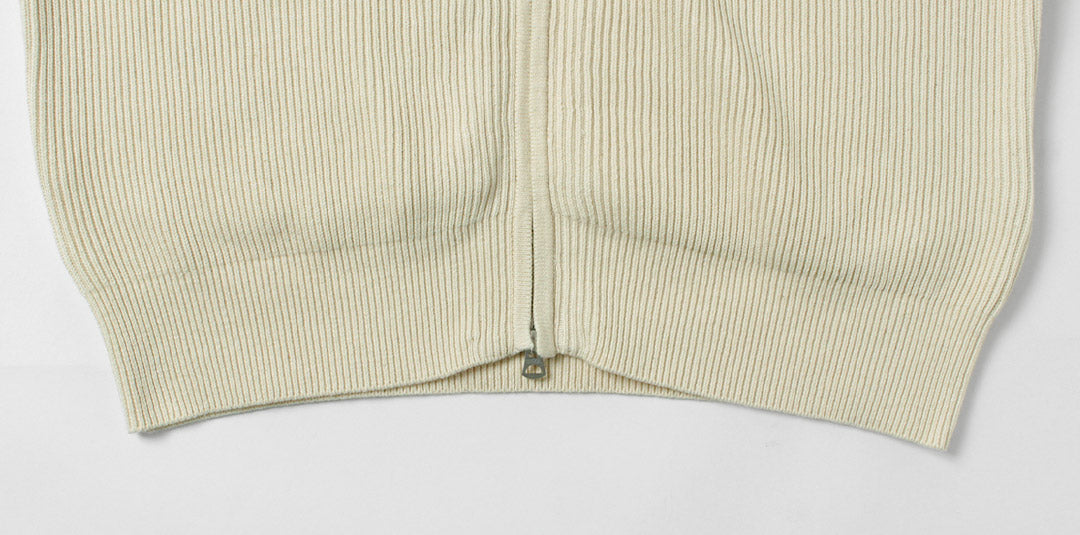 UNDYED / Organic Cotton Ribbed Driver's Knit