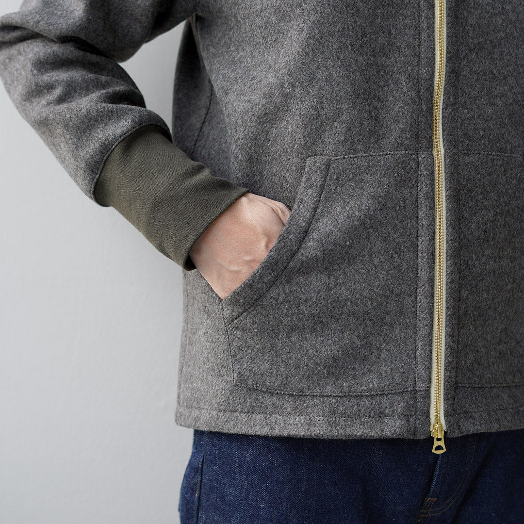 RE MADE IN TOKYO JAPAN / Wool Melton Zip Blouson
