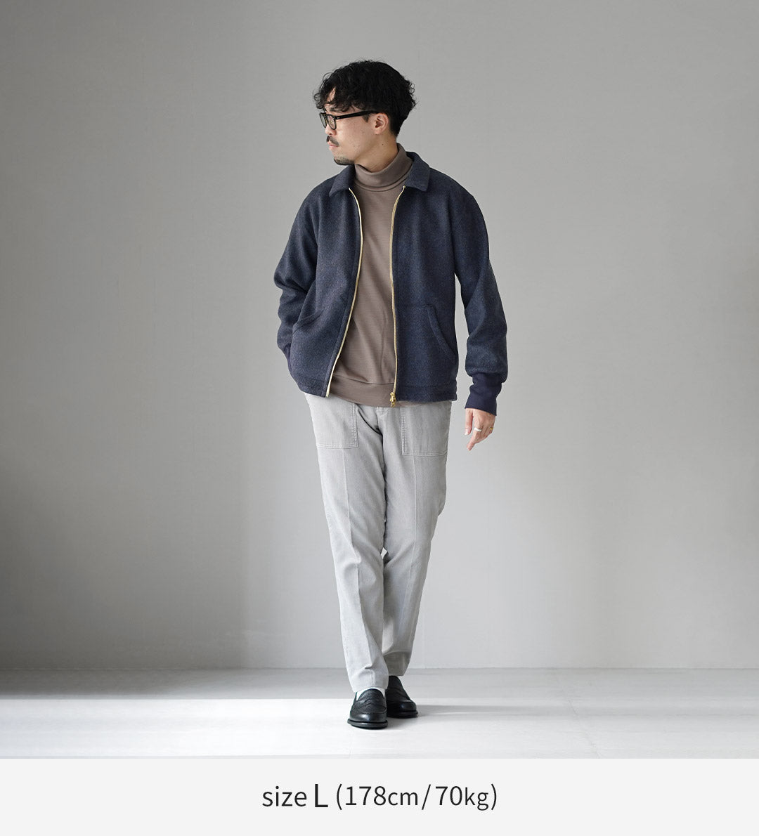 RE MADE IN TOKYO JAPAN / Wool Melton Zip Blouson