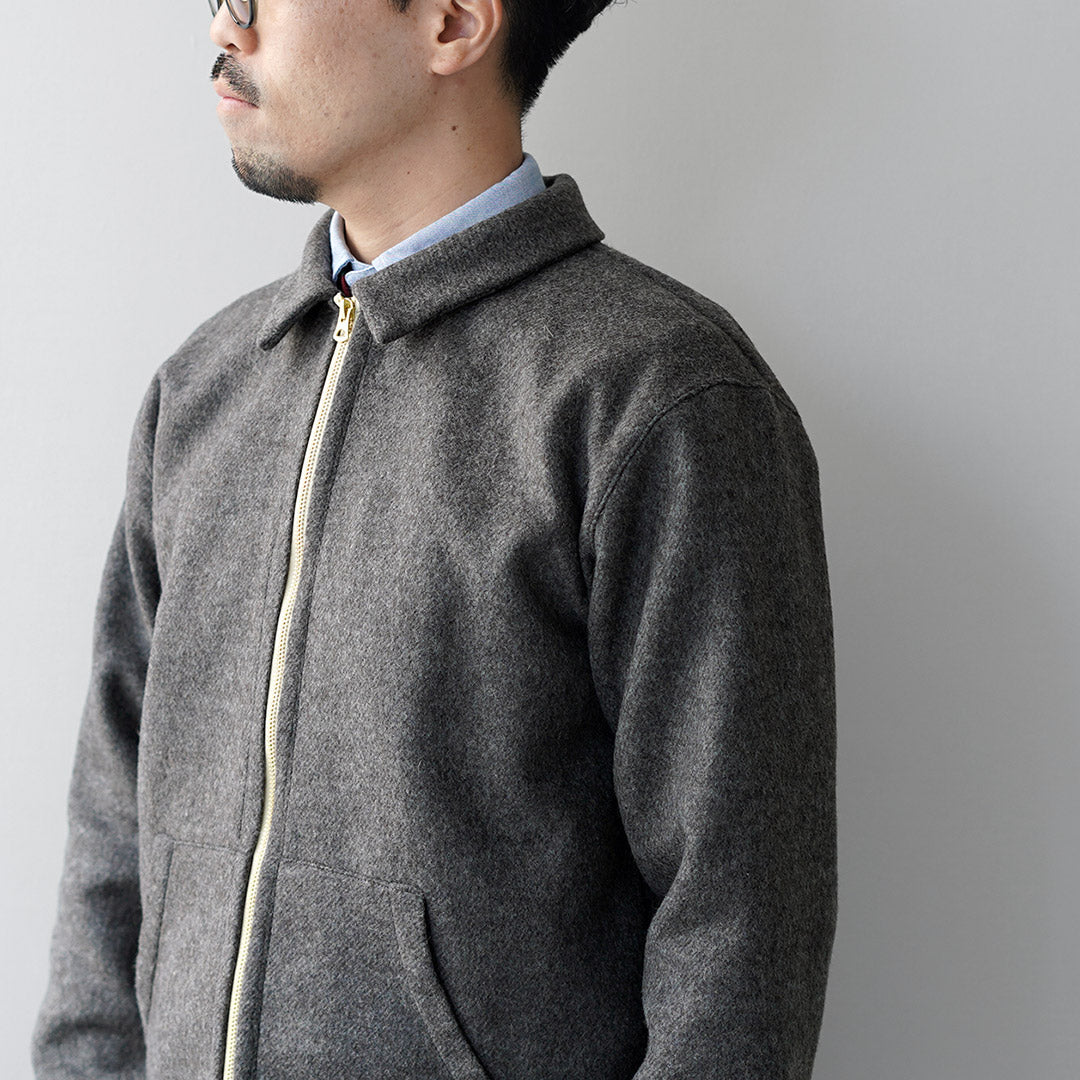 RE MADE IN TOKYO JAPAN / Wool Melton Zip Blouson