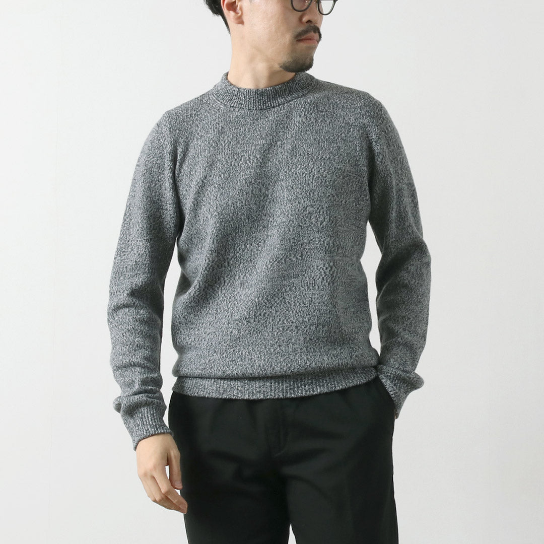RINASCENTE / Tejido italiano con cuello simulado en mezcla de lana cashmere