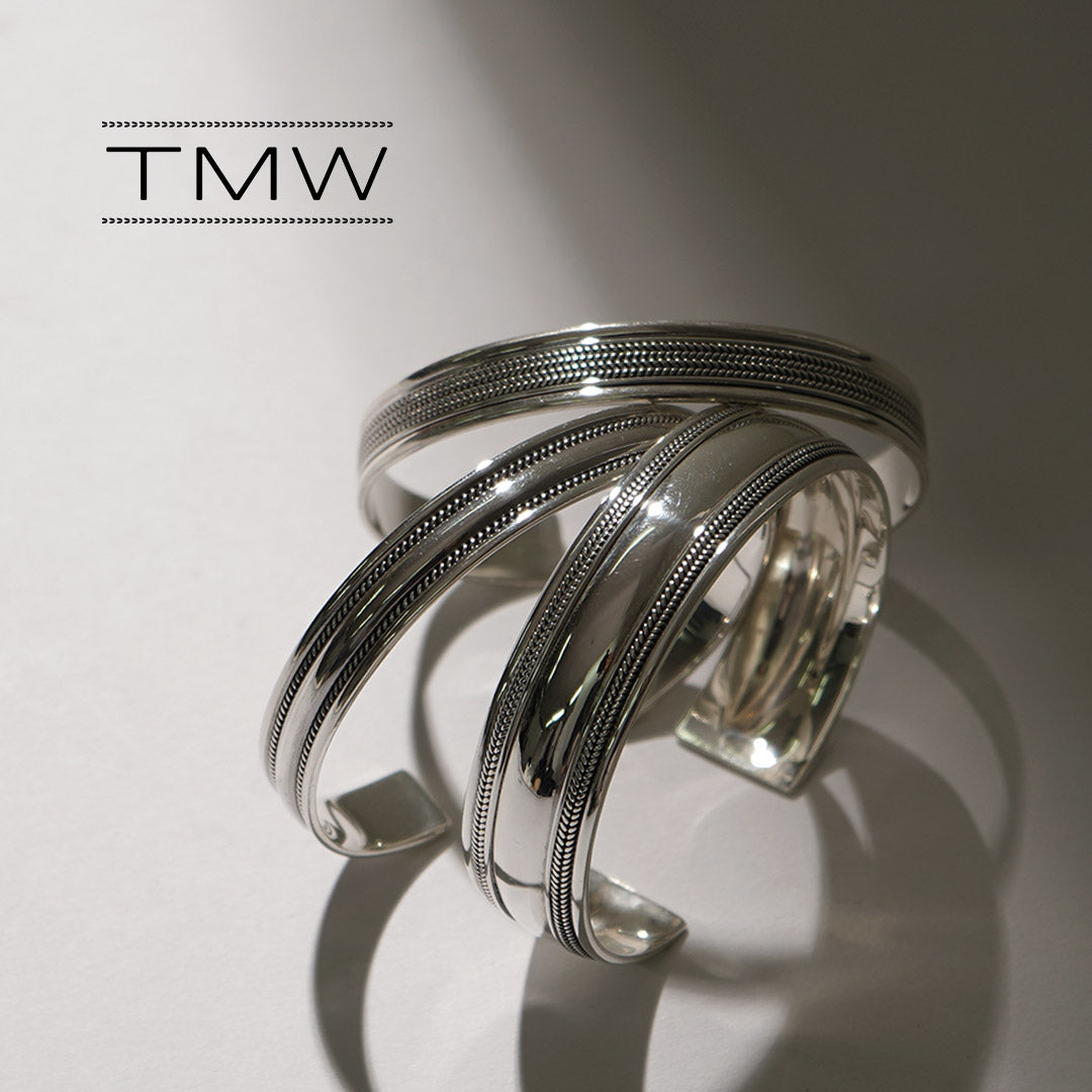 TMW / Bracelet large en argent sterling
