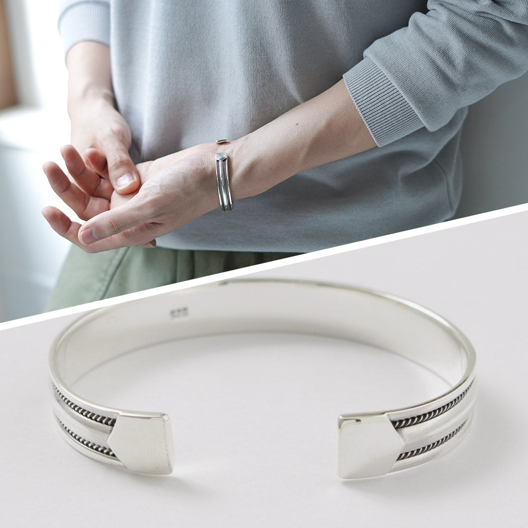 TMW / Bracelet large en argent sterling