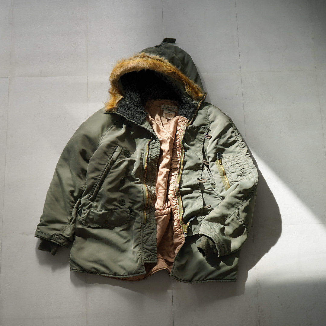 REMI RELIEF / Recycled Nylon Twill N-3B Eco Fur Jacket
