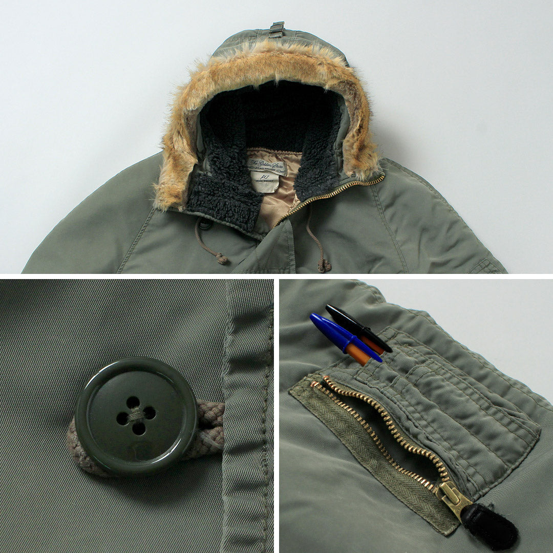 REMI RELIEF / Recycled Nylon Twill N-3B Eco Fur Jacket