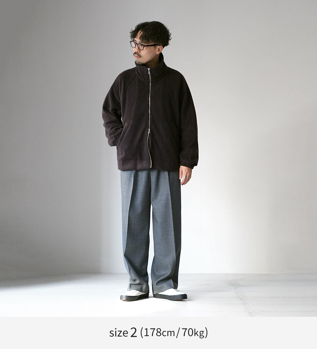 BASISBROEK / HERNEN Fleece Zip-up Blouson