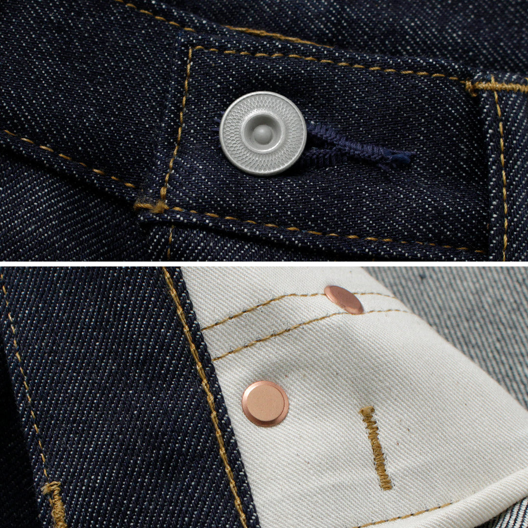 COTTON RESEARCH CLUB / Pantalon en denim selvedge 14,75 oz – Brut (non lavé)