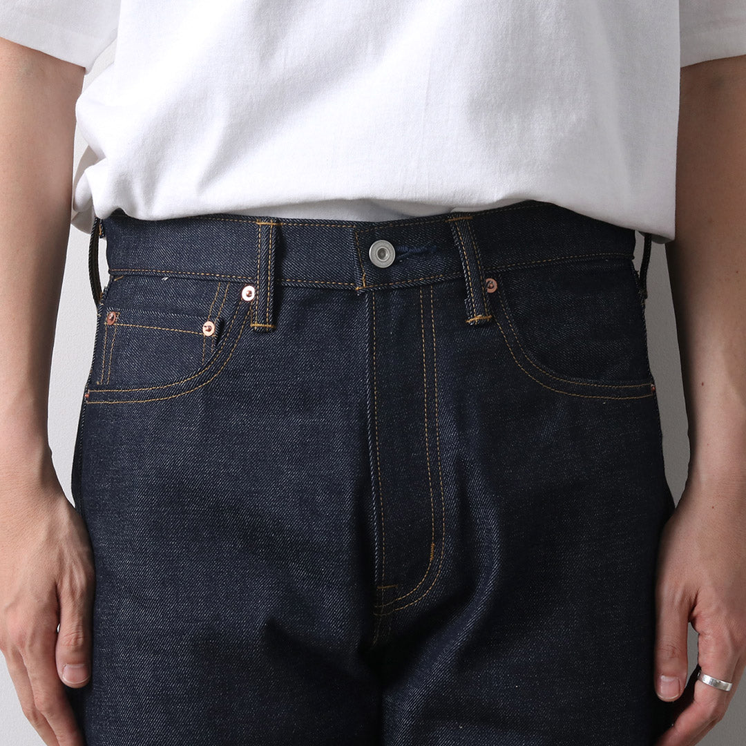 COTTON RESEARCH CLUB / Pantalon en denim selvedge 14,75 oz – Brut (non lavé)