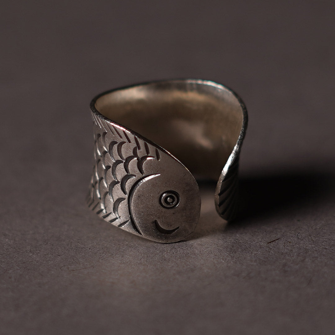 phaduA / Karen Bague poisson en argent