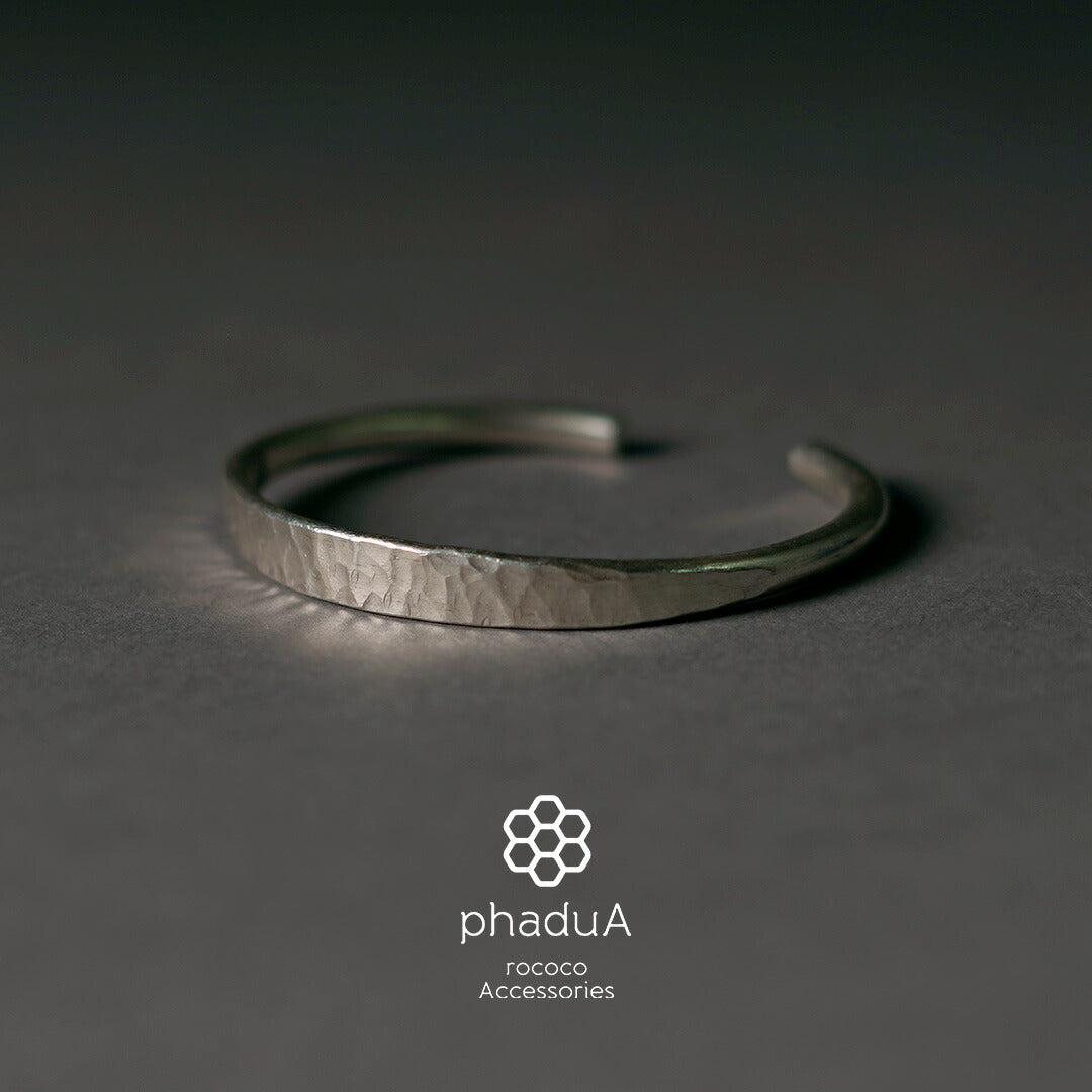 phaduA / Karen Bracelet Yeux Martelés Argent
