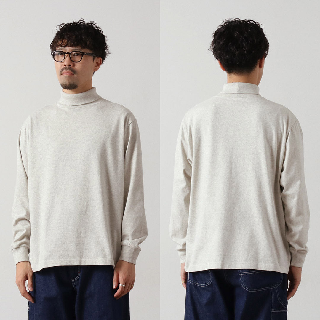 HEALTHKNIT / US Cotton Long Sleeve Turtleneck T-Shirt