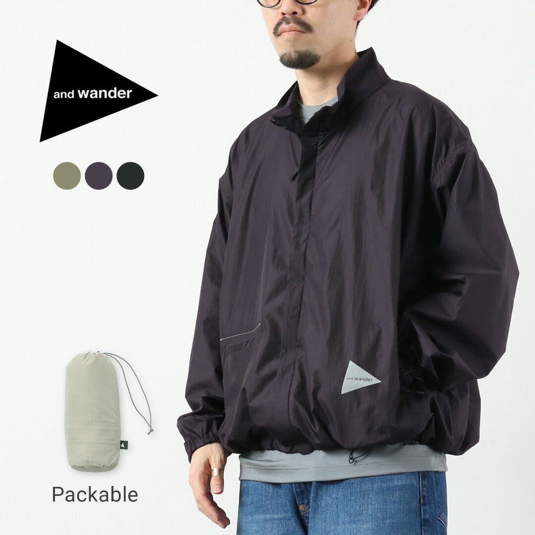 AND WANDER / Oversized Ripstop Jacket
