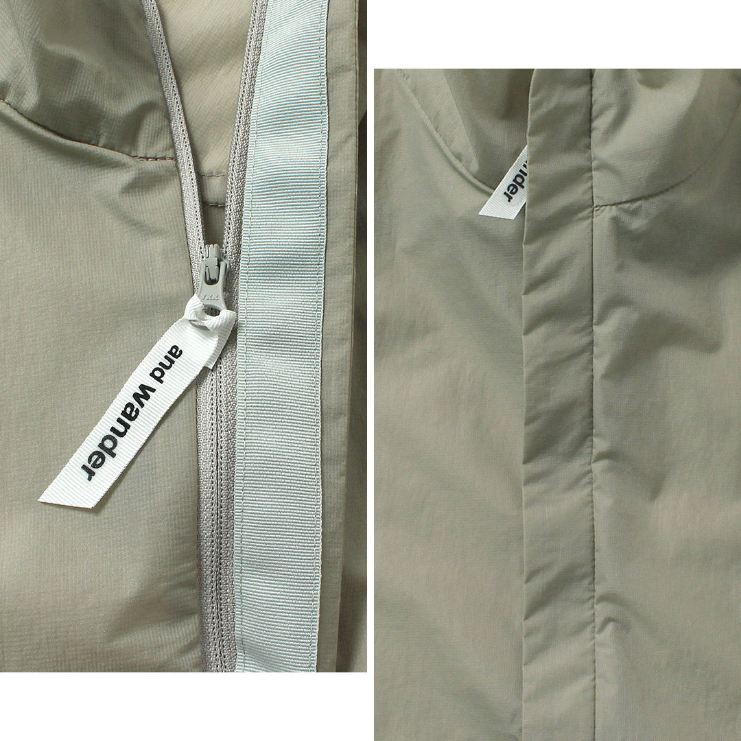 AND WANDER / Oversized Ripstop Jacket