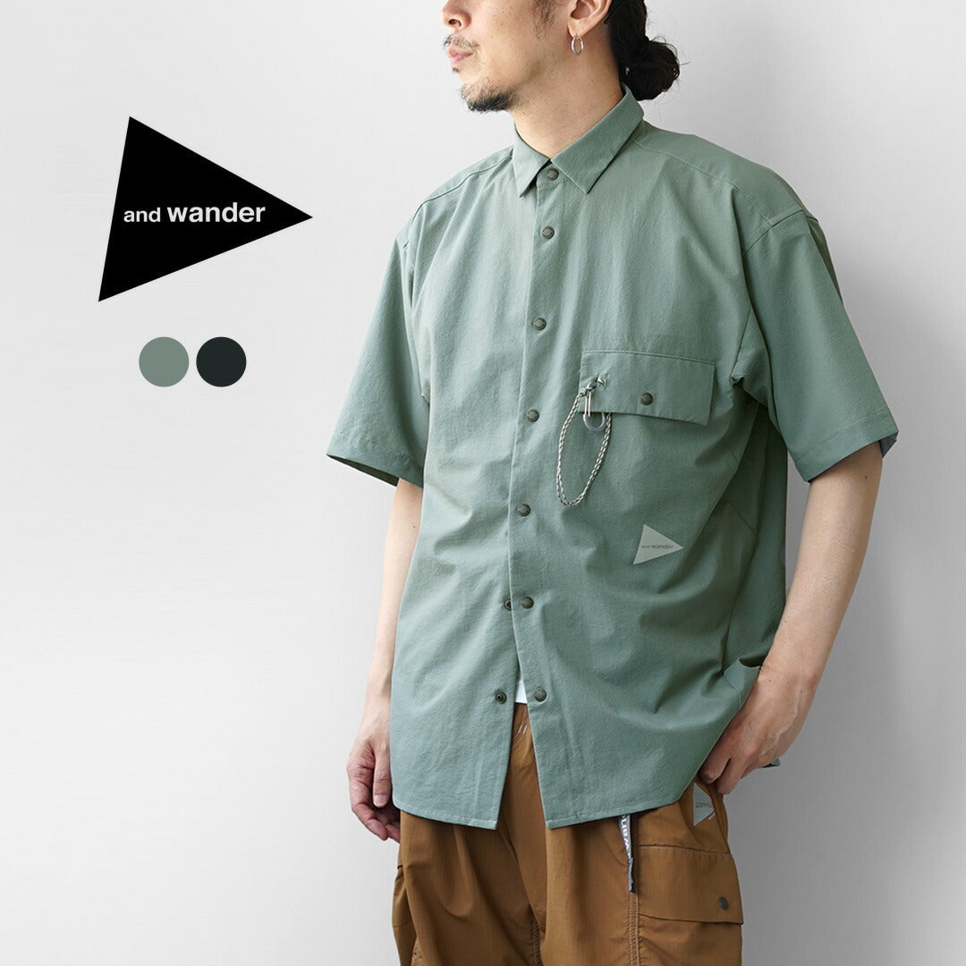 AND WANDER / Dry Breathable Short Sleeve Shirt