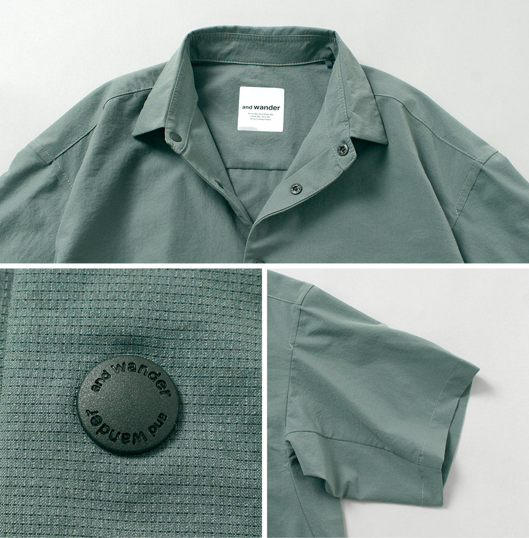 AND WANDER / Dry Breathable Short Sleeve Shirt