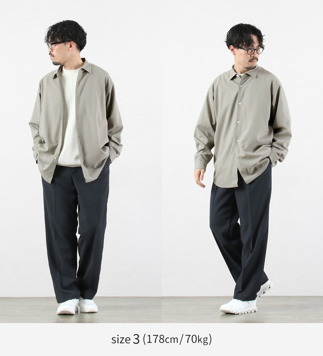 GOLDWIN / 高捻羊毛休閒襯衫 – Bishu Fabric