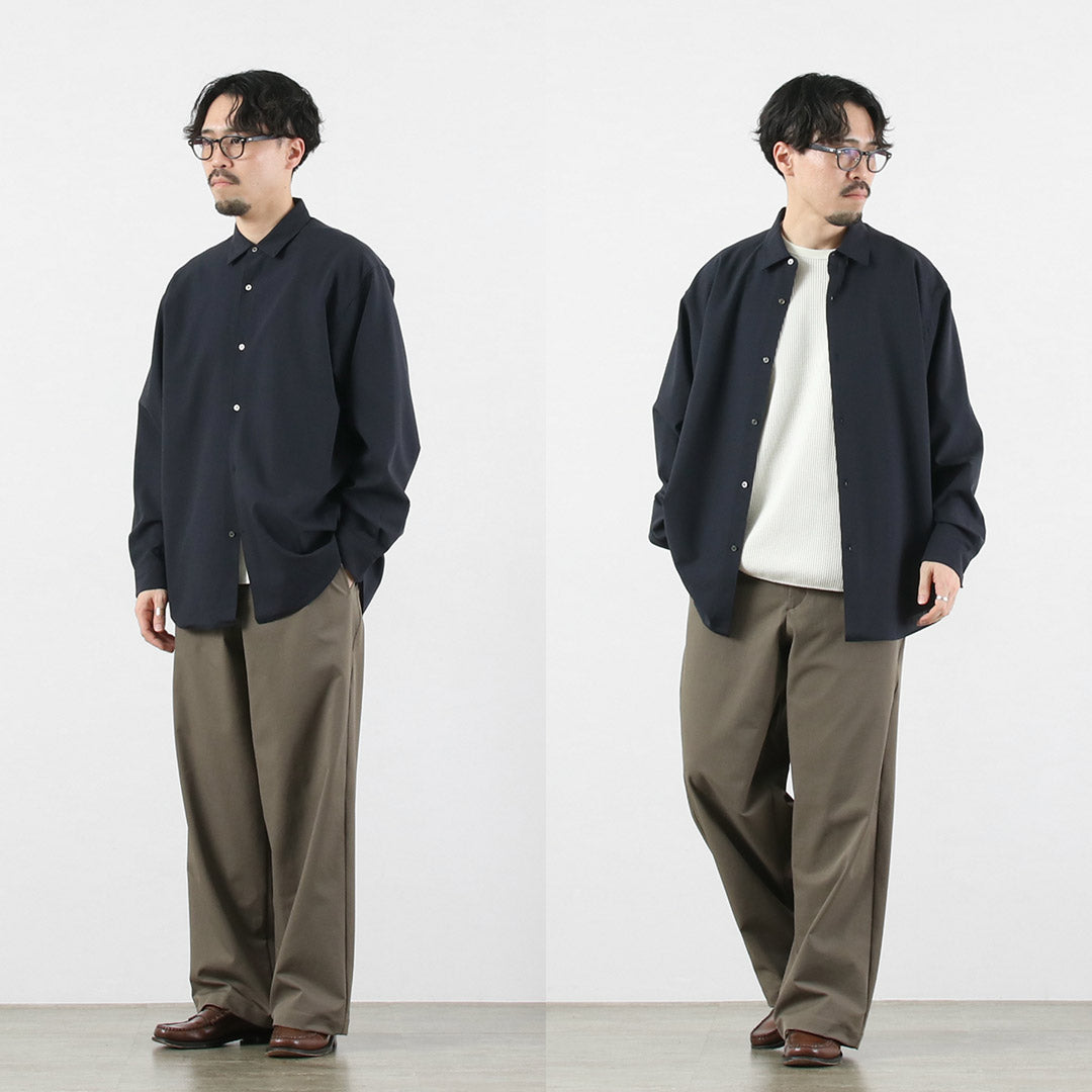 GOLDWIN / 高捻羊毛休閒襯衫 – Bishu Fabric