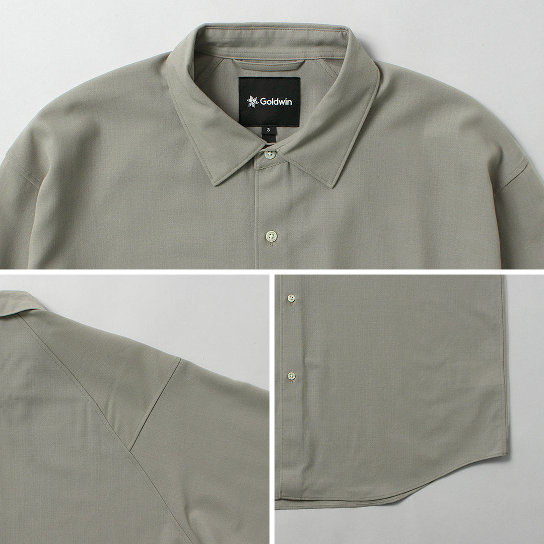 GOLDWIN / 高捻羊毛休閒襯衫 – Bishu Fabric