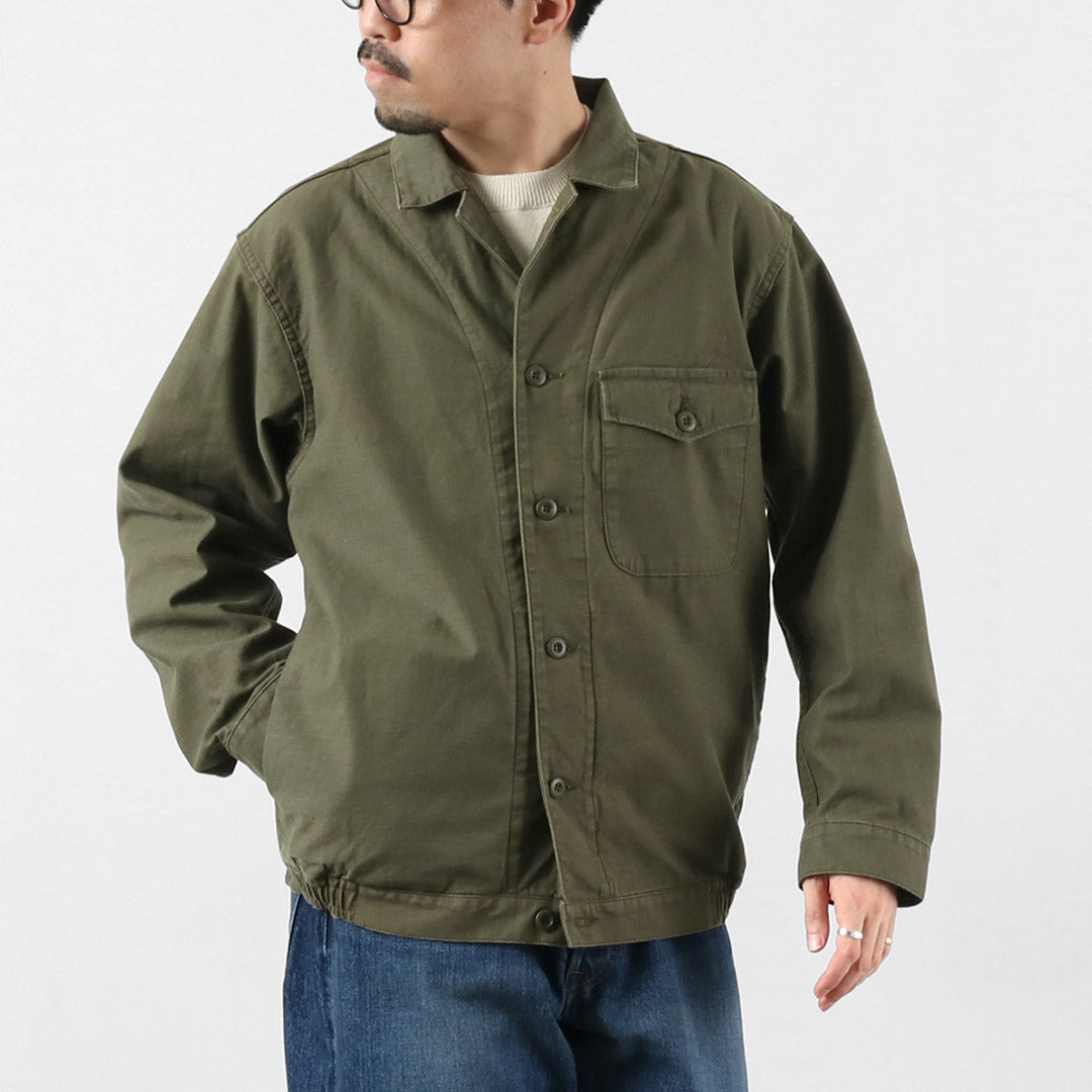 JAPAN BLUE JEANS / Veste en satin à dos militaire