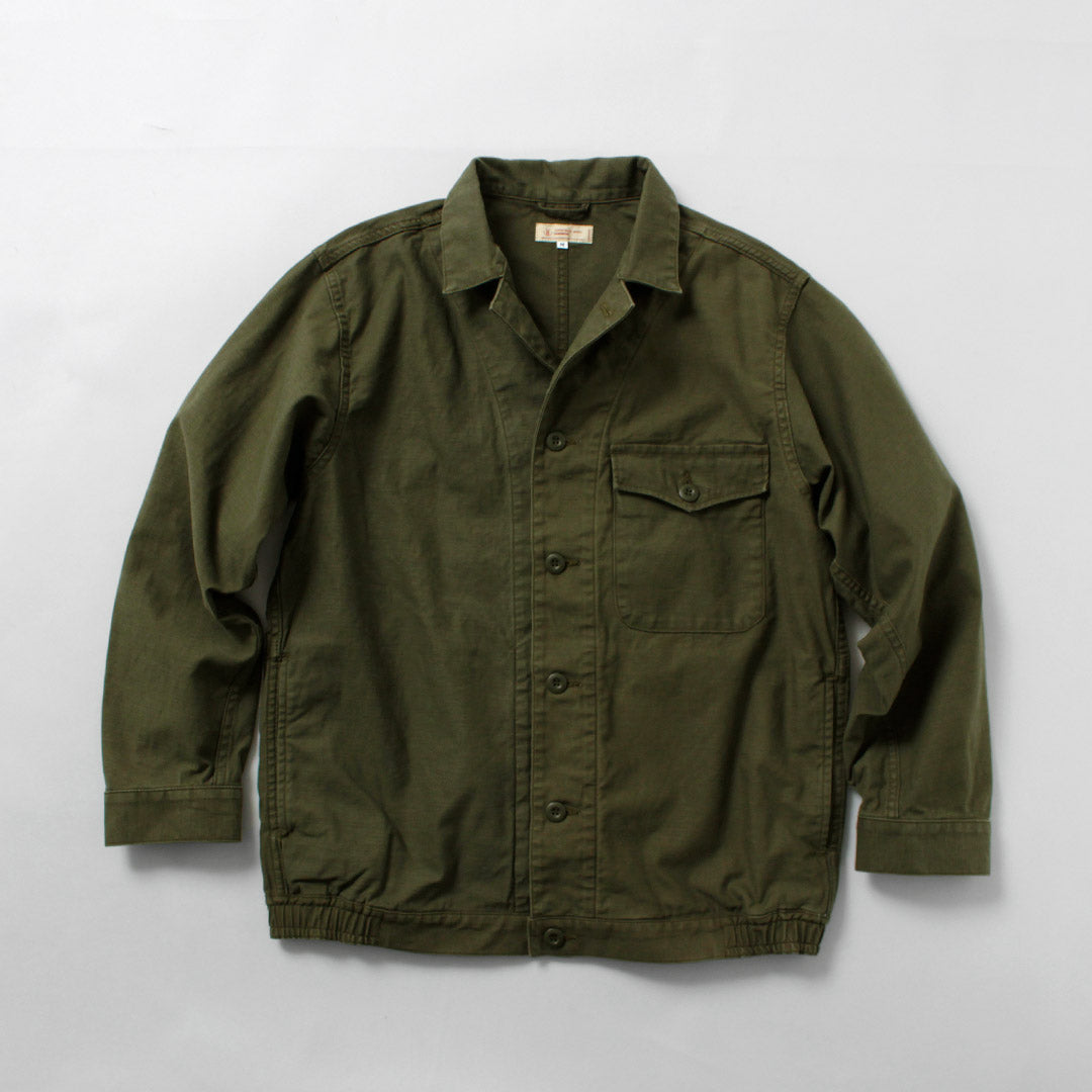 JAPAN BLUE JEANS / Veste en satin à dos militaire