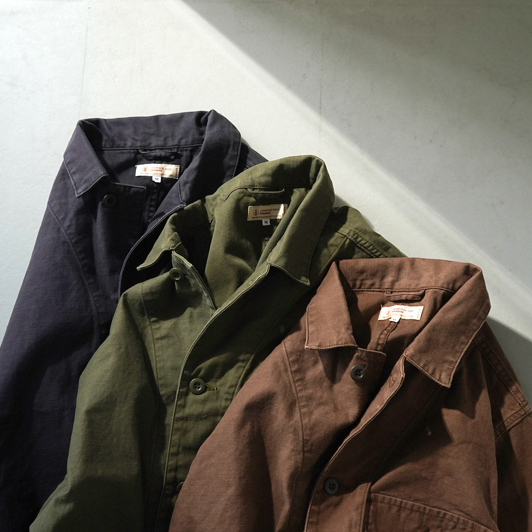 JAPAN BLUE JEANS / Veste en satin à dos militaire