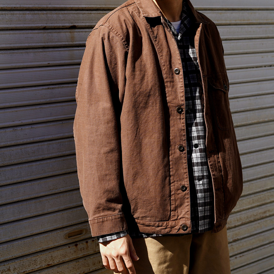 JAPAN BLUE JEANS / Veste en satin à dos militaire