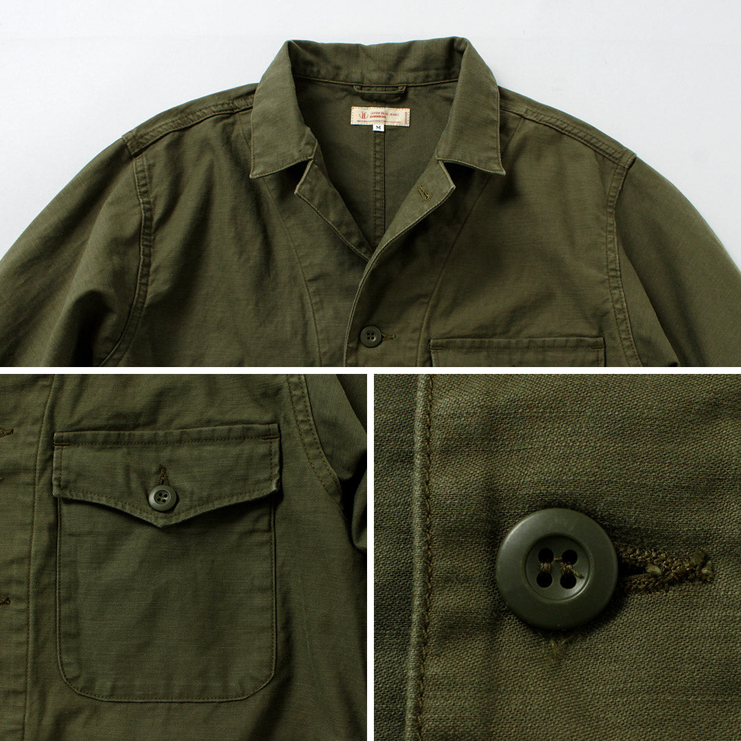 JAPAN BLUE JEANS / Veste en satin à dos militaire