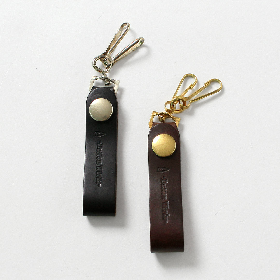 BUTTON WORKS / Llavero de cuero Chromexcel - Gancho de anclaje North & Judd