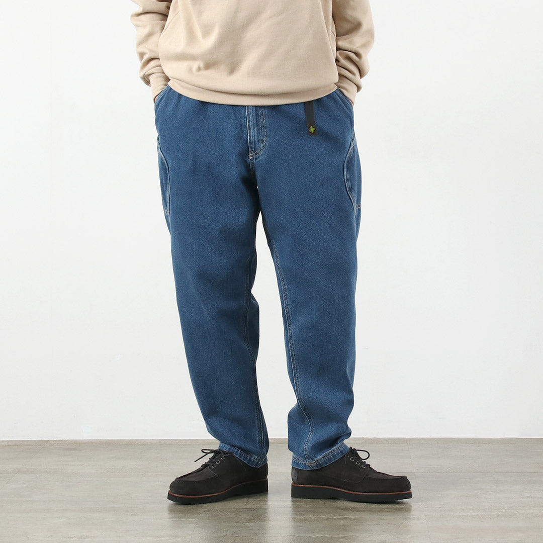 GOHEMP / Pantalones Explorador Altos De Mezclilla De Algodón De Cáñamo De 12 Oz Lavado Usado