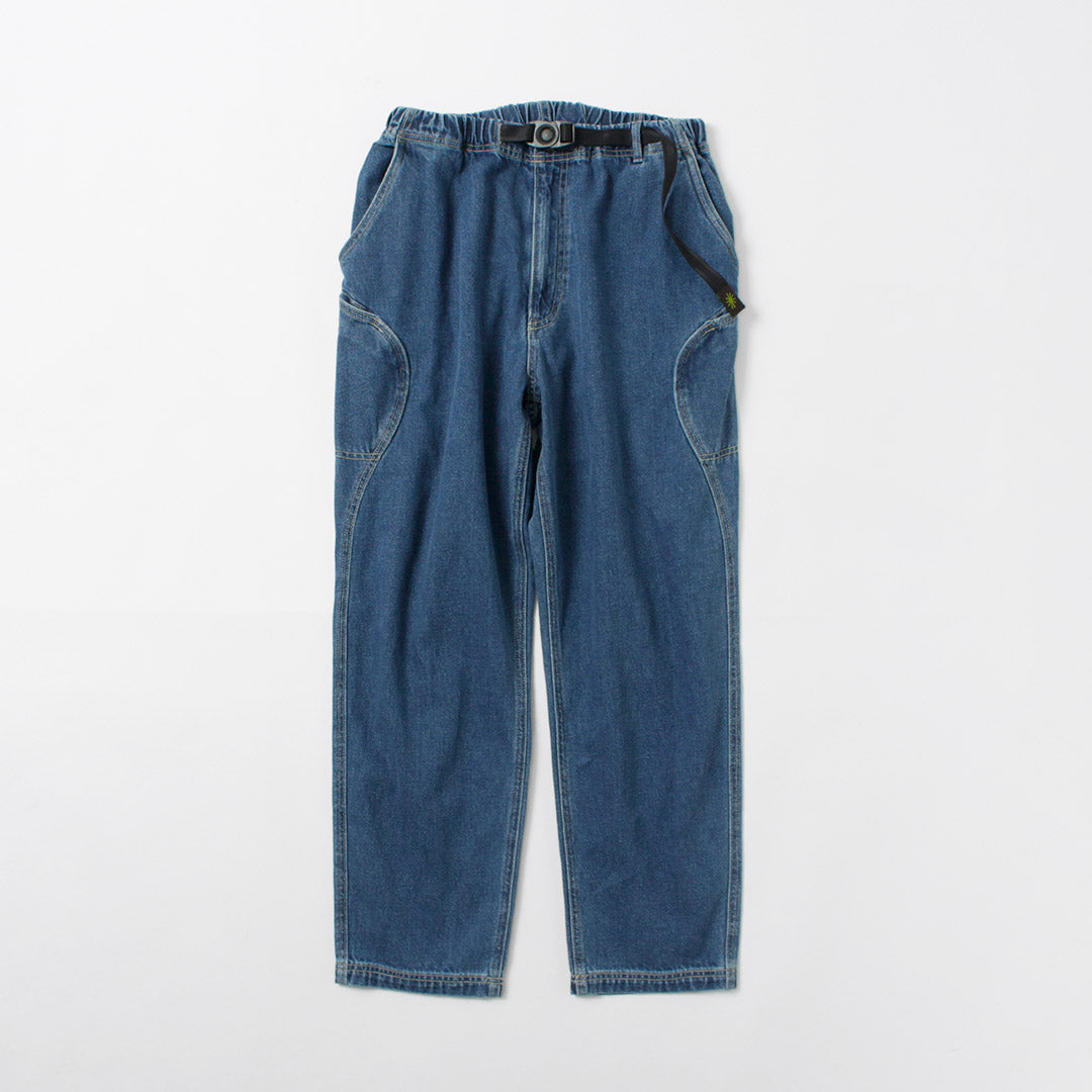 GOHEMP / Pantalones Explorador Altos De Mezclilla De Algodón De Cáñamo De 12 Oz Lavado Usado