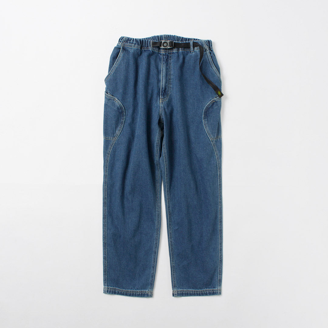 GOHEMP / Pantalones Explorador Altos De Mezclilla De Algodón De Cáñamo De 12 Oz Lavado Usado