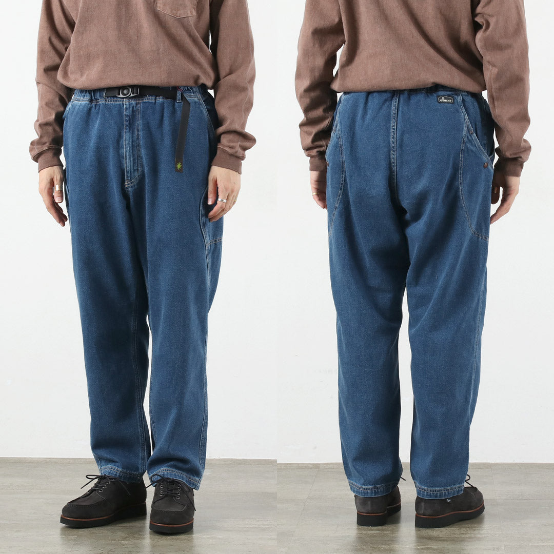GOHEMP / Pantalones Explorador Altos De Mezclilla De Algodón De Cáñamo De 12 Oz Lavado Usado