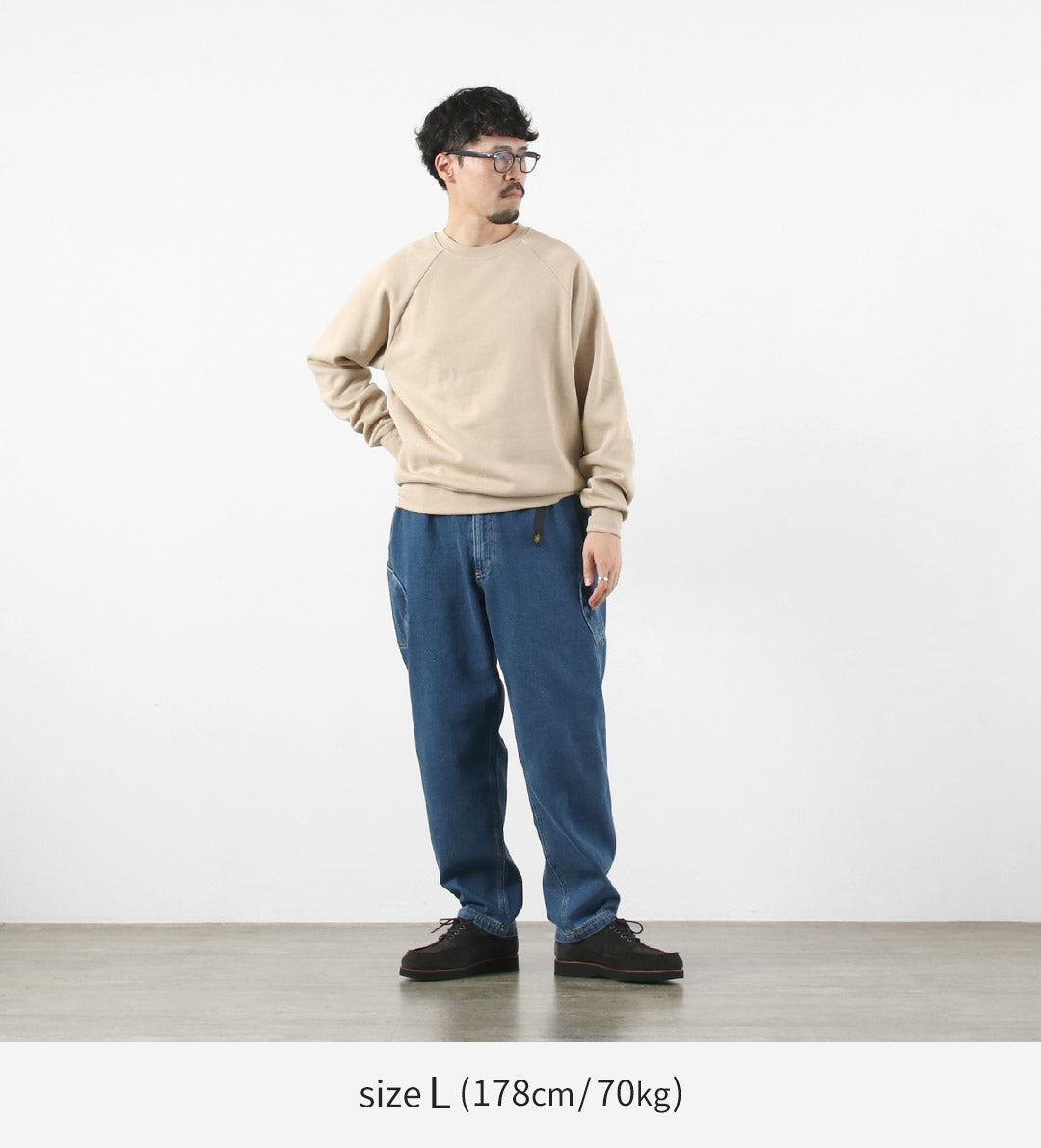 GOHEMP / Pantalones Explorador Altos De Mezclilla De Algodón De Cáñamo De 12 Oz Lavado Usado