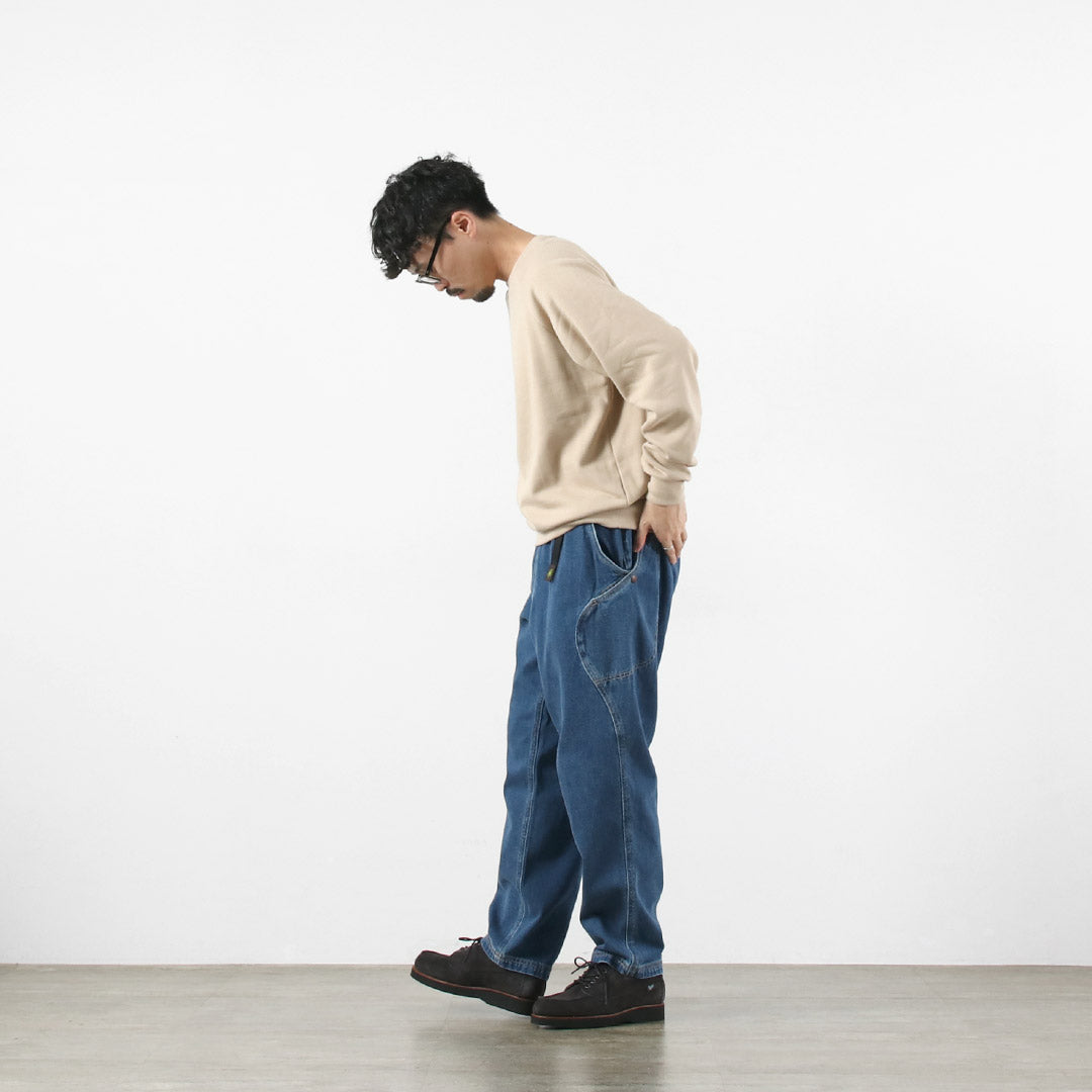 GOHEMP / Pantalones Explorador Altos De Mezclilla De Algodón De Cáñamo De 12 Oz Lavado Usado