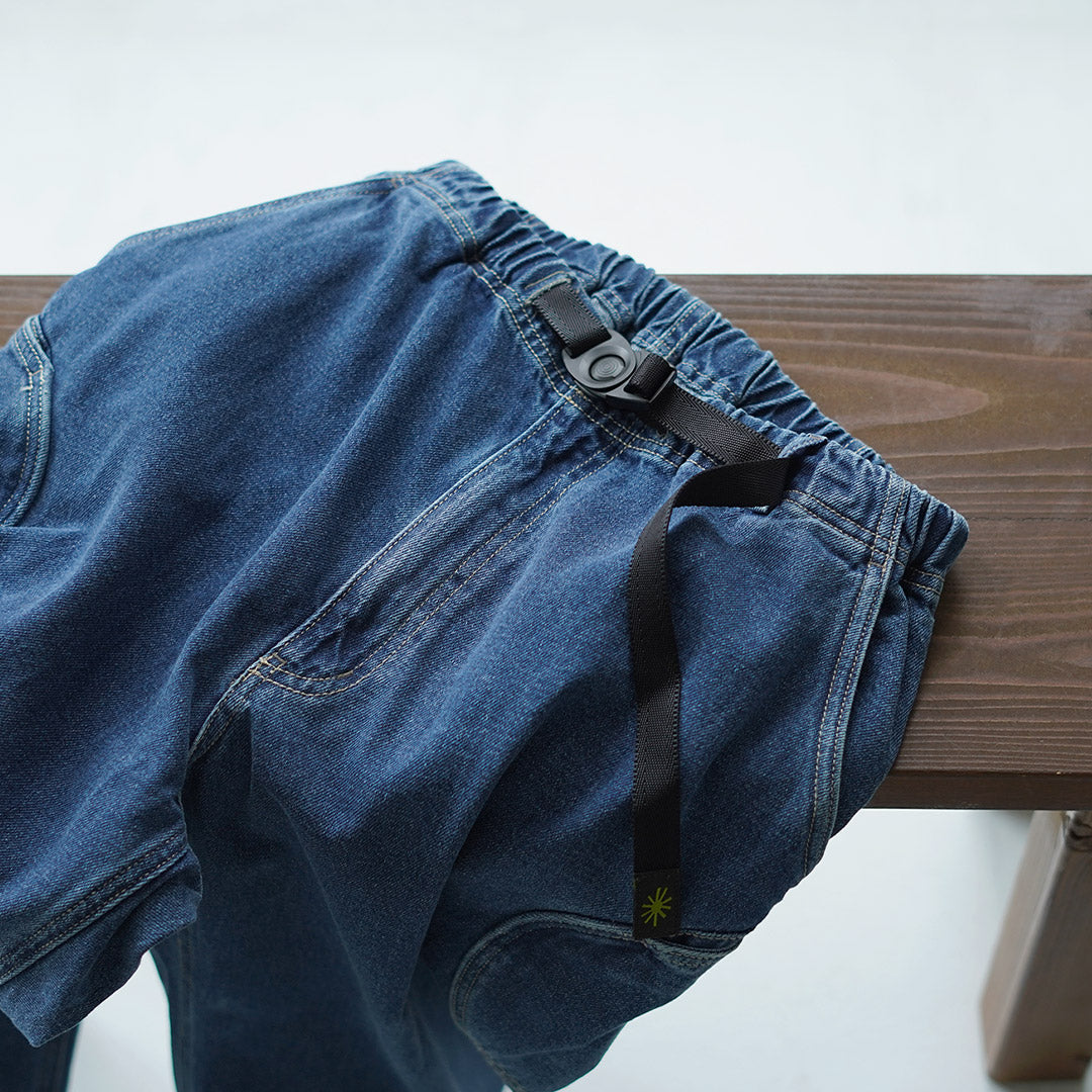 GOHEMP / Pantalones Explorador Altos De Mezclilla De Algodón De Cáñamo De 12 Oz Lavado Usado
