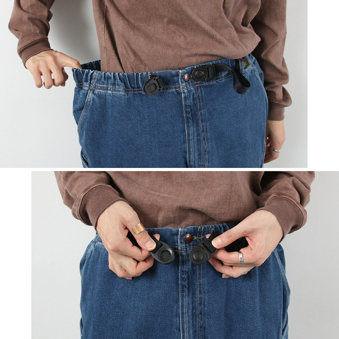 GOHEMP / Pantalones Explorador Altos De Mezclilla De Algodón De Cáñamo De 12 Oz Lavado Usado