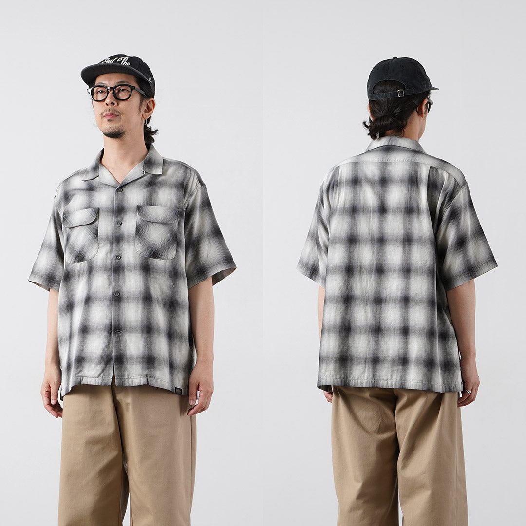 PENDLETON / Open Collar Short Sleeve Shirt