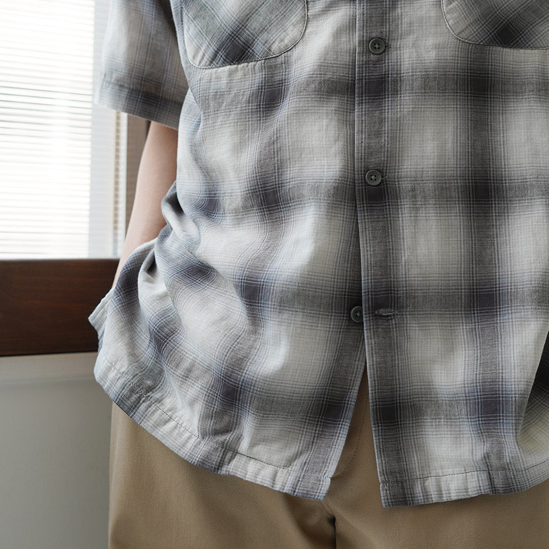 PENDLETON / Open Collar Short Sleeve Shirt