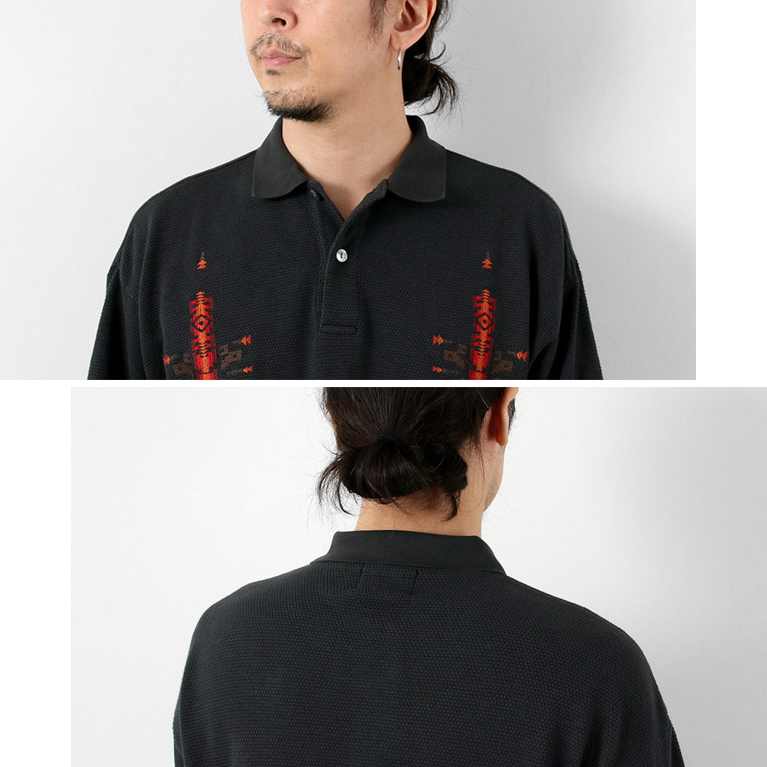 PENDLETON / Oni Kanoko 刺繡 Polo 衫