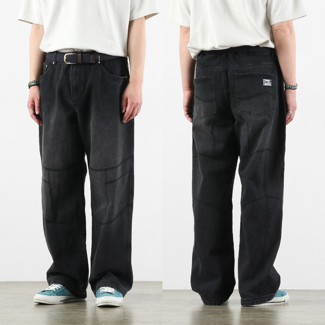 BY PARRA / Moto Stitchers Pantalón Denim