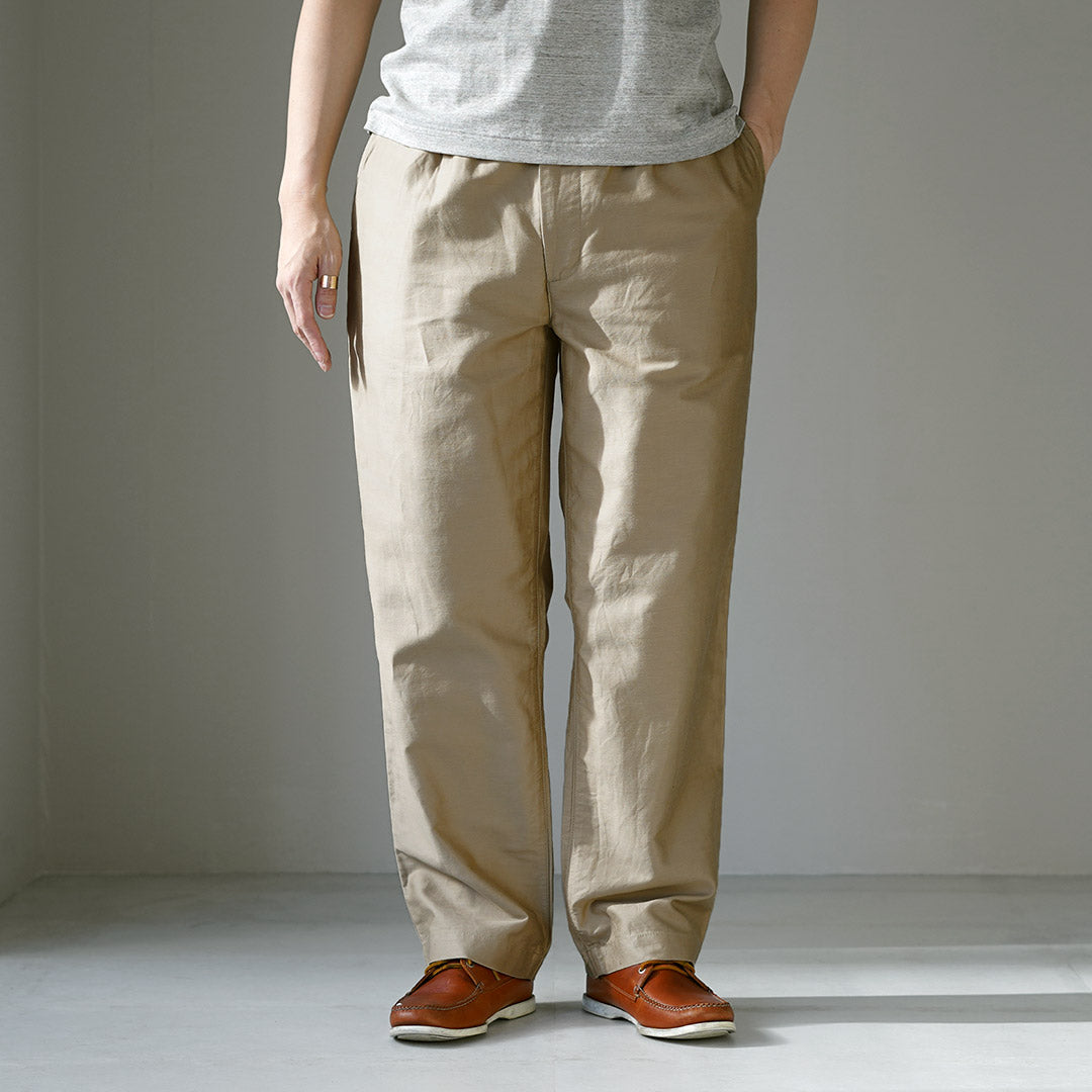 FOB FACTORY / Pantalón deportivo Moleskin de lino y algodón