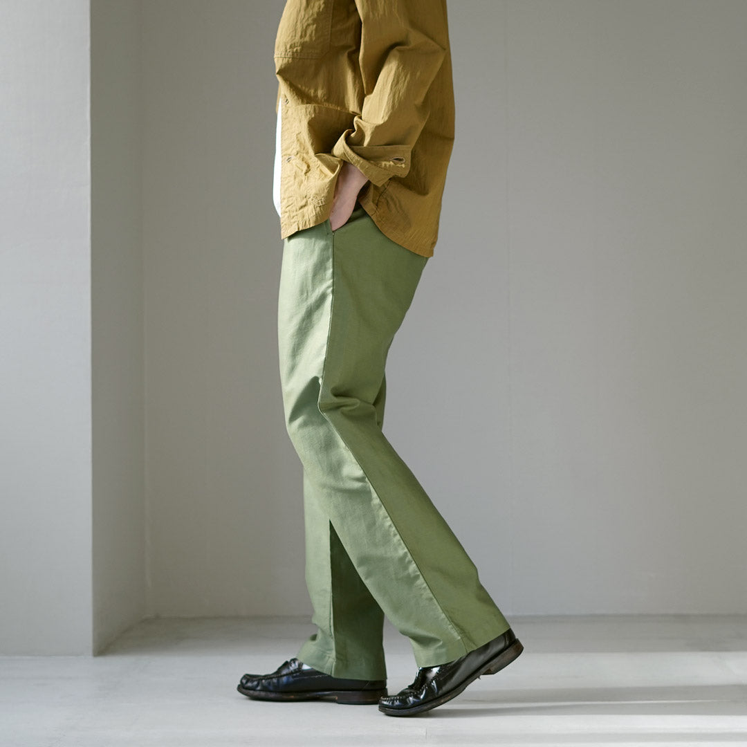 FOB FACTORY / Pantalón deportivo Moleskin de lino y algodón