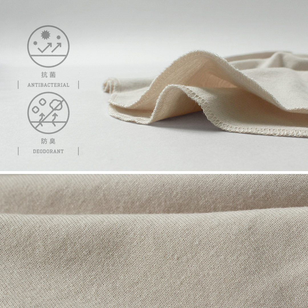 HEALTHKNIT / HEALTHKNIT × RAG T-shirt exclusif à manches 3/4 et col rond raglan Jersey sec à extrémités ouvertes Finition désodorisante antibactérienne