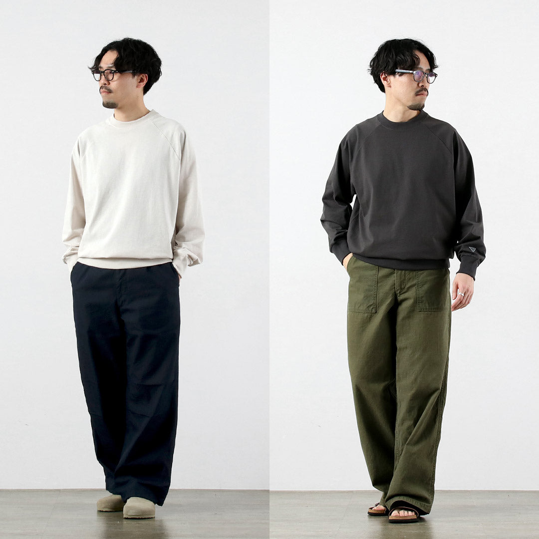 HEALTHKNIT / RAG Collaboration Long Sleeve Crewneck Open-End Dry Jersey Sweatshirt