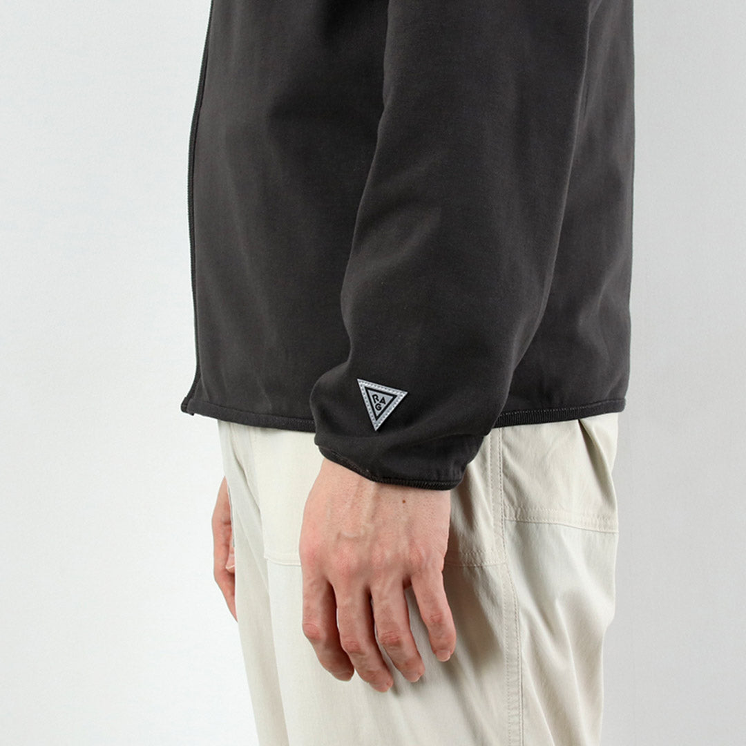 HEALTHKNIT / RAG Exclusivo Healthknit × Rag S/S Tee Sudadera con capucha y cremallera Jersey seco de extremo abierto Acabado desodorizante antibacteriano
