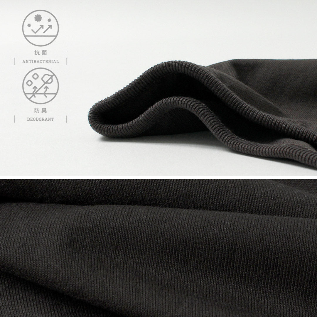 HEALTHKNIT / RAG Exclusivo Healthknit × Rag S/S Tee Sudadera con capucha y cremallera Jersey seco de extremo abierto Acabado desodorizante antibacteriano