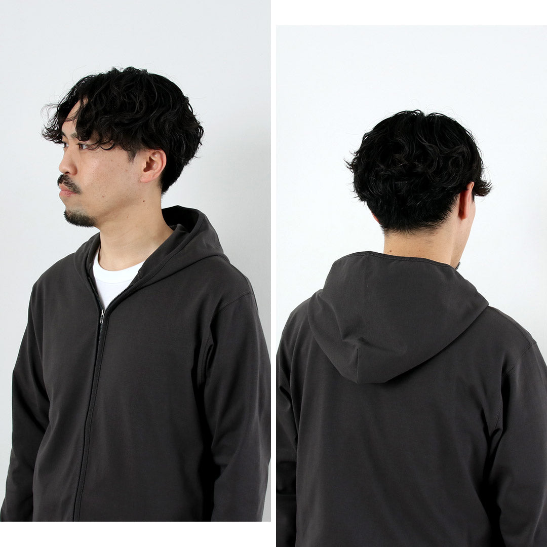 HEALTHKNIT / RAG Exclusivo Healthknit × Rag S/S Tee Sudadera con capucha y cremallera Jersey seco de extremo abierto Acabado desodorizante antibacteriano