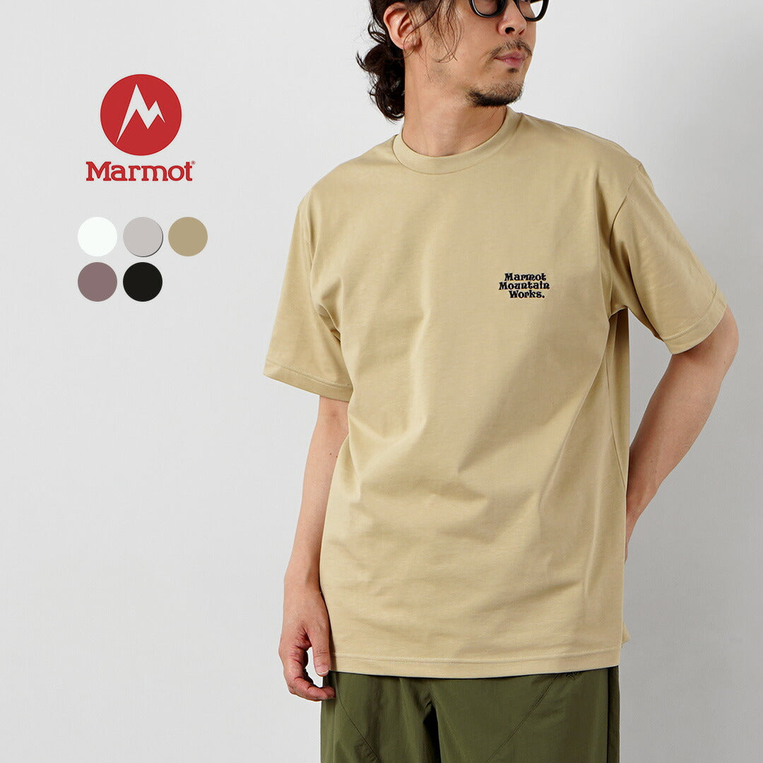 MARMOT / MMW 자수 티셔츠
