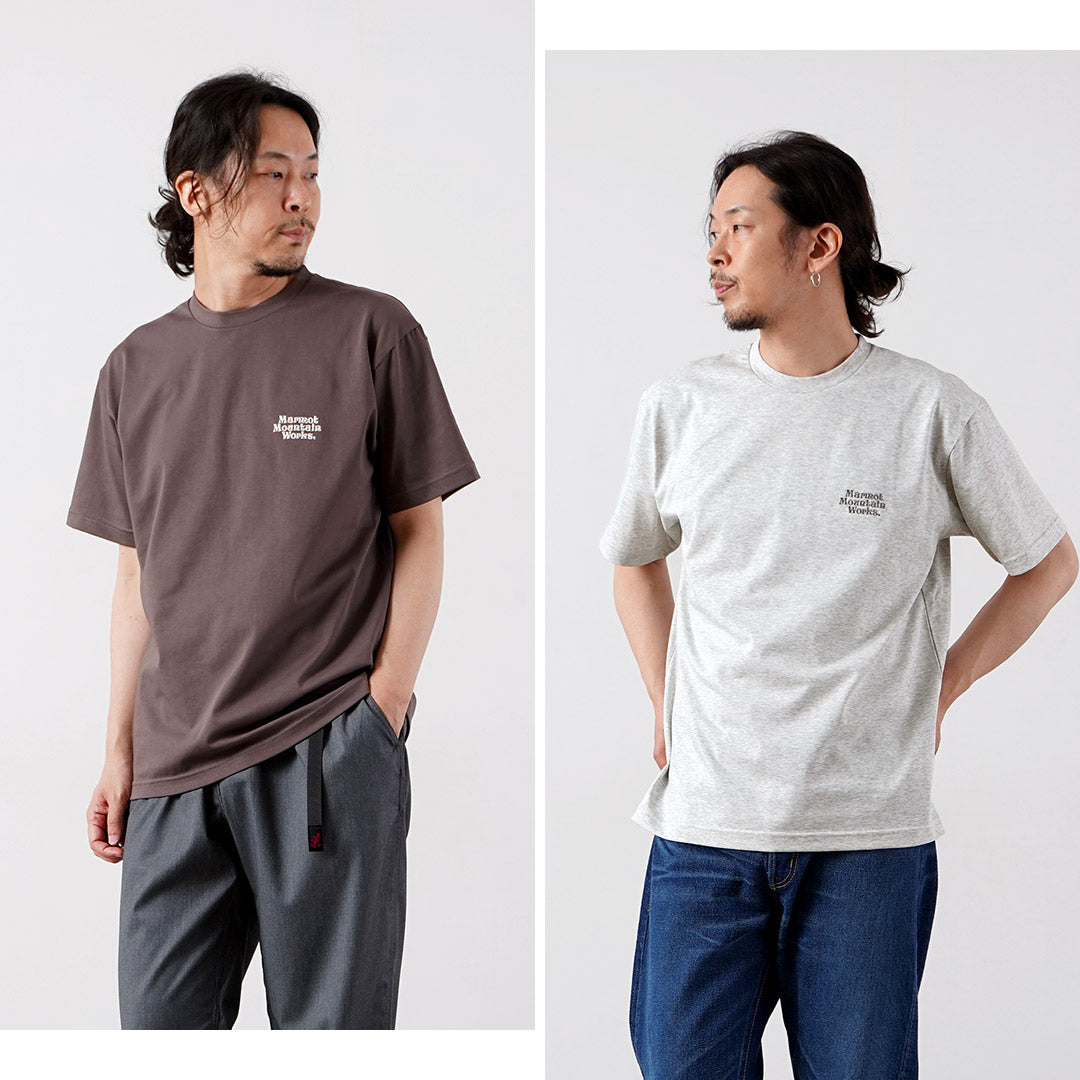 MARMOT / MMW 자수 티셔츠